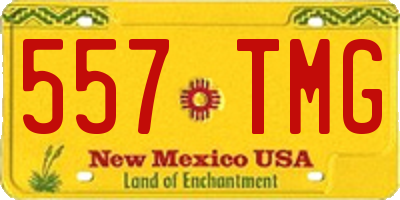 NM license plate 557TMG