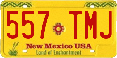 NM license plate 557TMJ