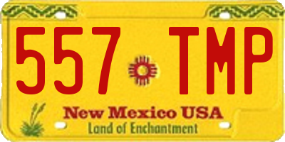 NM license plate 557TMP