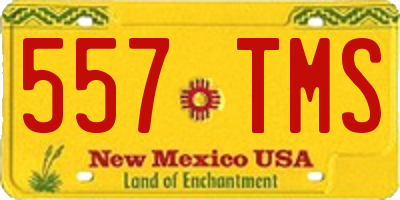 NM license plate 557TMS