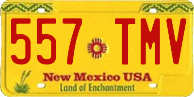 NM license plate 557TMV