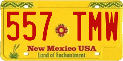 NM license plate 557TMW