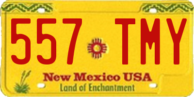NM license plate 557TMY