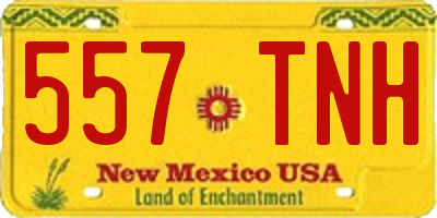 NM license plate 557TNH