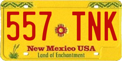 NM license plate 557TNK