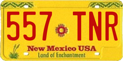 NM license plate 557TNR