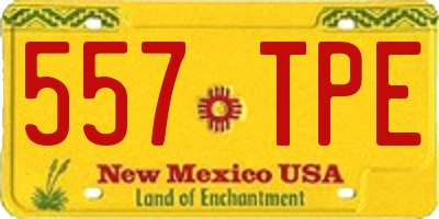 NM license plate 557TPE