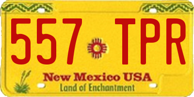 NM license plate 557TPR