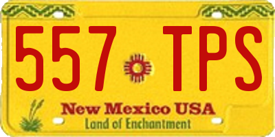 NM license plate 557TPS
