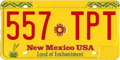 NM license plate 557TPT