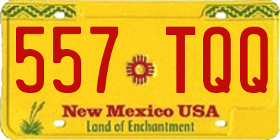 NM license plate 557TQQ