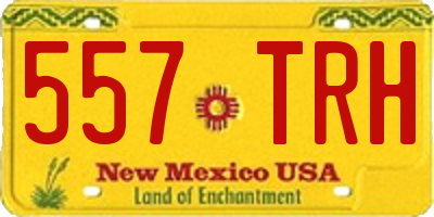 NM license plate 557TRH