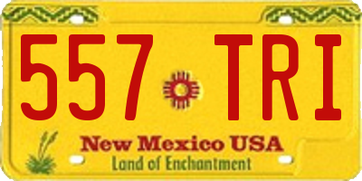 NM license plate 557TRI