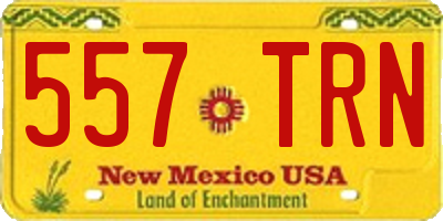 NM license plate 557TRN