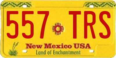 NM license plate 557TRS