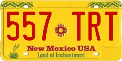 NM license plate 557TRT