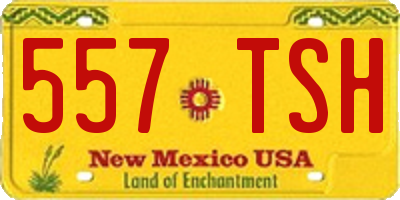 NM license plate 557TSH