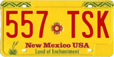 NM license plate 557TSK