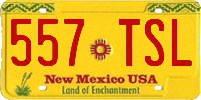 NM license plate 557TSL
