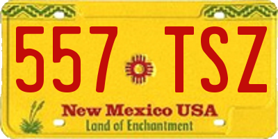 NM license plate 557TSZ
