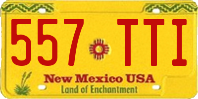 NM license plate 557TTI