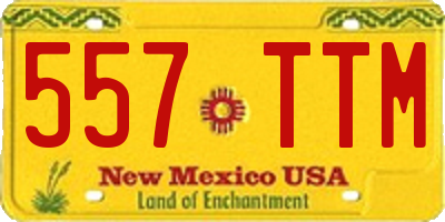 NM license plate 557TTM