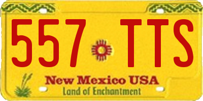 NM license plate 557TTS