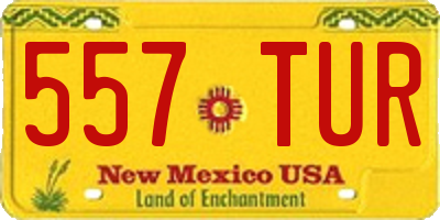 NM license plate 557TUR
