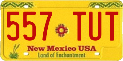 NM license plate 557TUT
