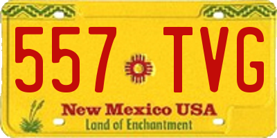 NM license plate 557TVG