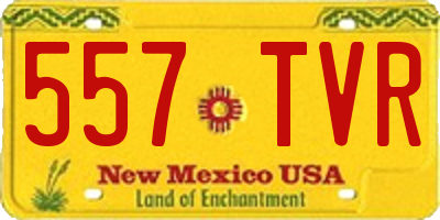 NM license plate 557TVR