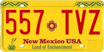 NM license plate 557TVZ