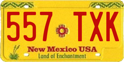 NM license plate 557TXK