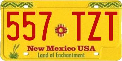 NM license plate 557TZT