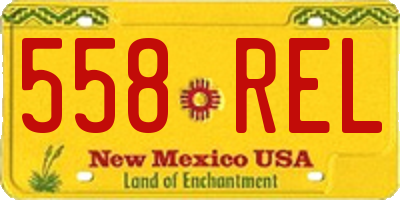 NM license plate 558REL