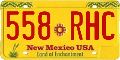 NM license plate 558RHC