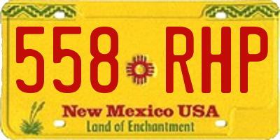 NM license plate 558RHP