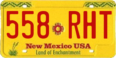 NM license plate 558RHT