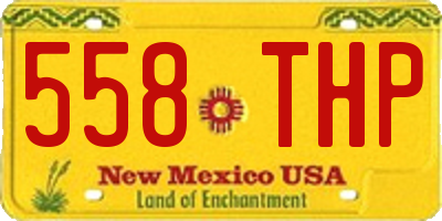 NM license plate 558THP