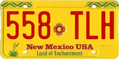 NM license plate 558TLH