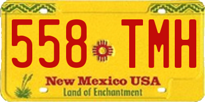 NM license plate 558TMH