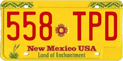 NM license plate 558TPD