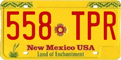 NM license plate 558TPR