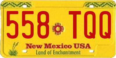 NM license plate 558TQQ