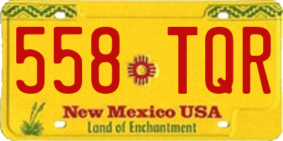 NM license plate 558TQR