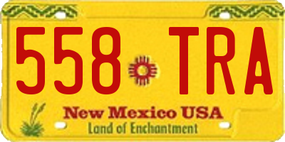 NM license plate 558TRA