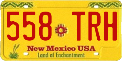 NM license plate 558TRH