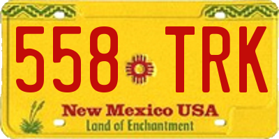 NM license plate 558TRK