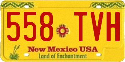 NM license plate 558TVH