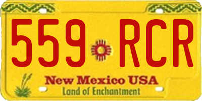 NM license plate 559RCR